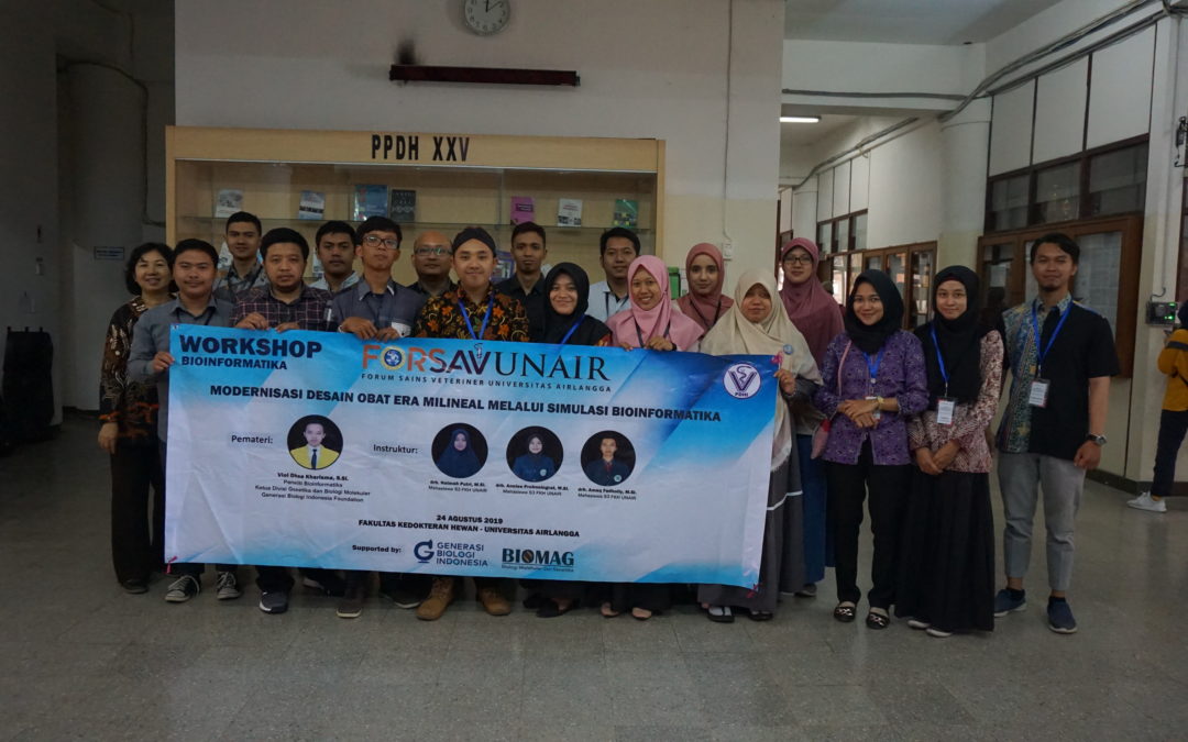 Genbinesia Kerjasama dengan FKH Universitas Airlangga Adakan Workshop Bioinformatika